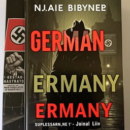 A book cover for an espionage thriller set in Nazi Germany in 1940