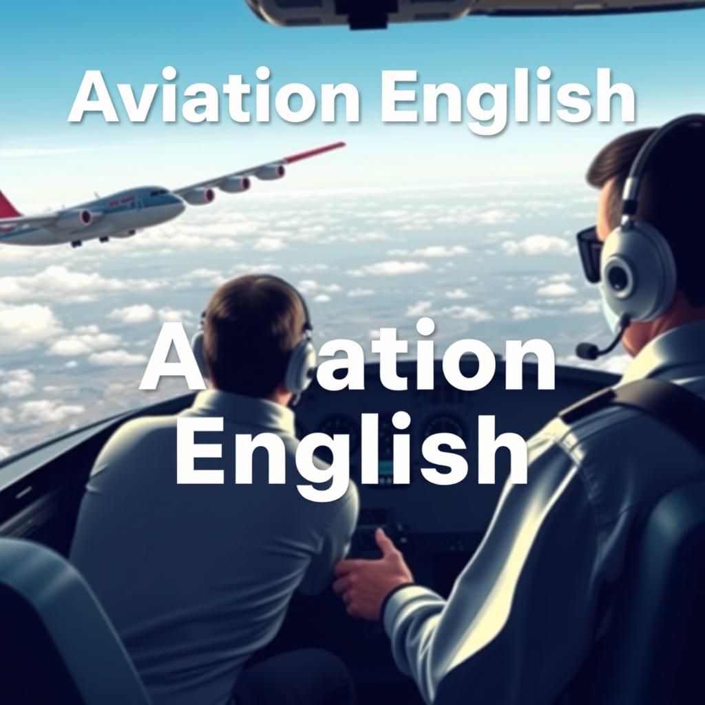 Create an image that represents the concept of Aviation English