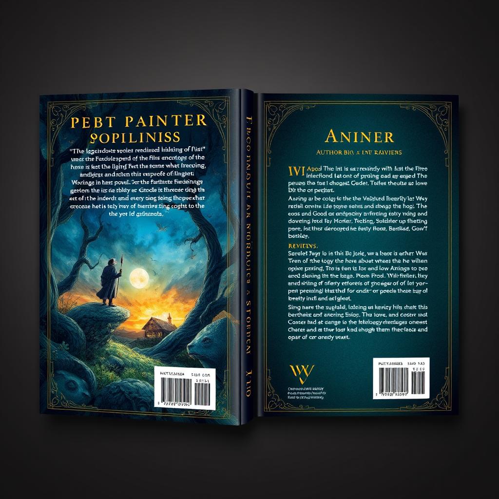 Create a book cover and back page design