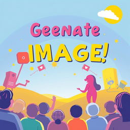 Generate a creative and visually appealing image suitable for all audiences