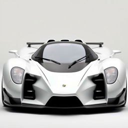 A hypercar from 2004, painted in white, named Joroz