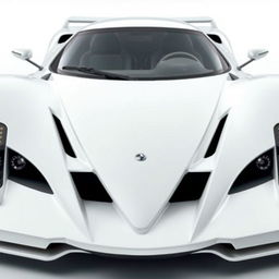 A hypercar from 2004, painted in white, named Joroz