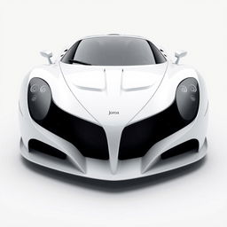 A hypercar from 2004, painted in white, named Joroz