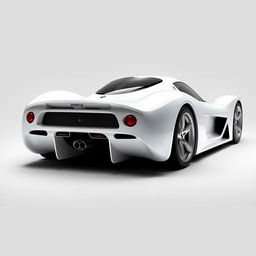 A hypercar from 2004, painted in white, named Joroz