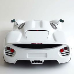 A hypercar from 2004, painted in white, named Joroz