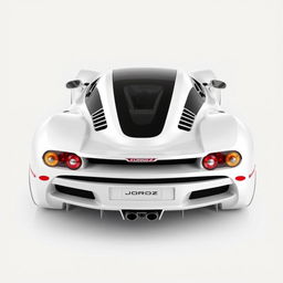 A hypercar from 2004, painted in white, named Joroz