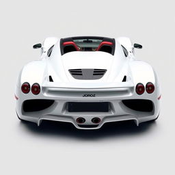 A hypercar from 2004, painted in white, named Joroz