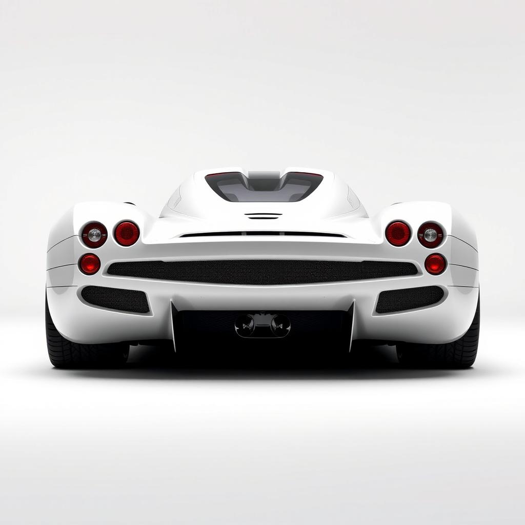 A hypercar from 2004, painted in white, named Joroz