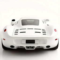 A hypercar from 2004, painted in white, named Joroz