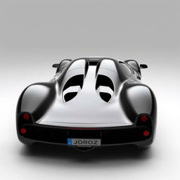 A hypercar from 2004, painted in black, named Joroz