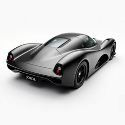 A hypercar from 2004, painted in black, named Joroz