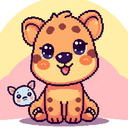 Create pixelated kawaii animals