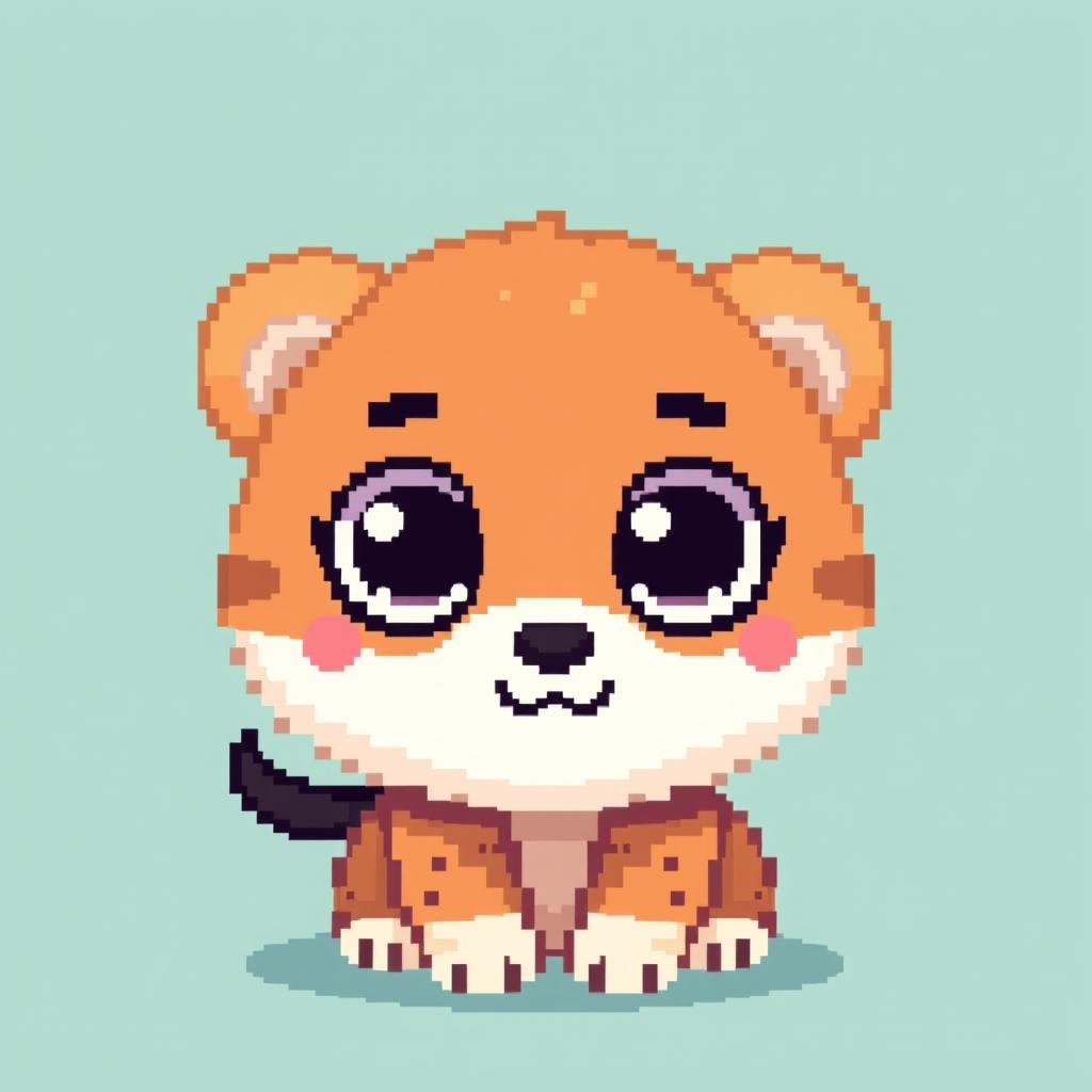 Create pixelated kawaii domestic animals