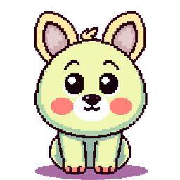 Create pixelated kawaii animals