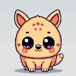 Create pixelated kawaii animals