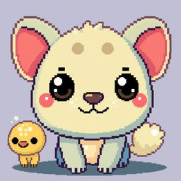 Create pixelated kawaii animals