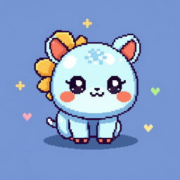 Create pixelated kawaii animals