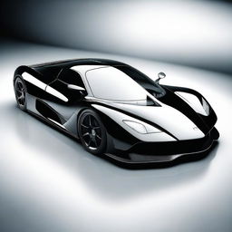 A hypercar from 2004, painted in black, named Joroz