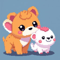 Create pixelated kawaii animals