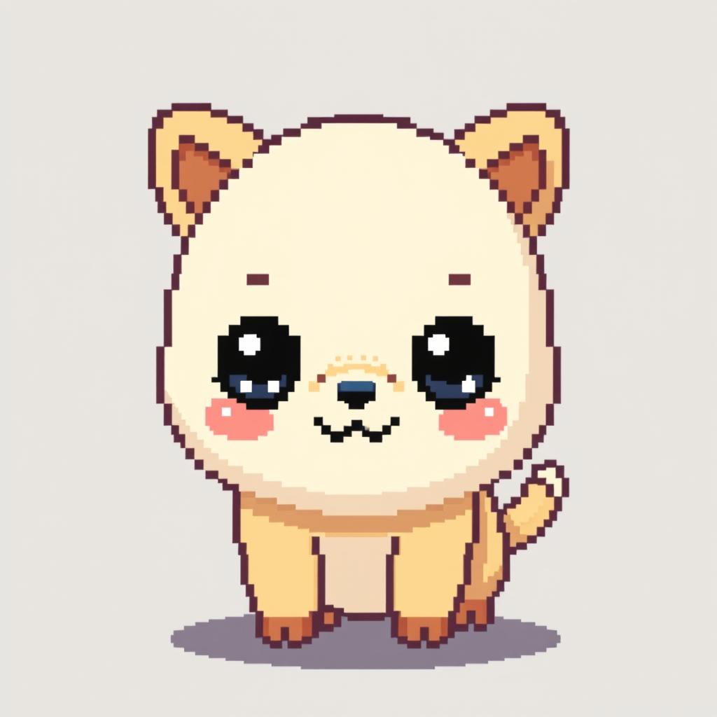 Create pixelated kawaii animals