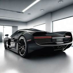 A hypercar from 2004, painted in black, named Joroz