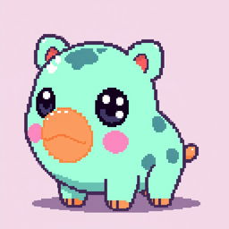 Create pixelated kawaii animals