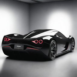 A hypercar from 2004, painted in black, named Joroz