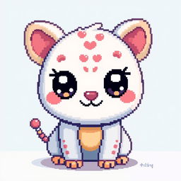 Create pixelated kawaii animals