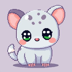 Create pixelated kawaii animals