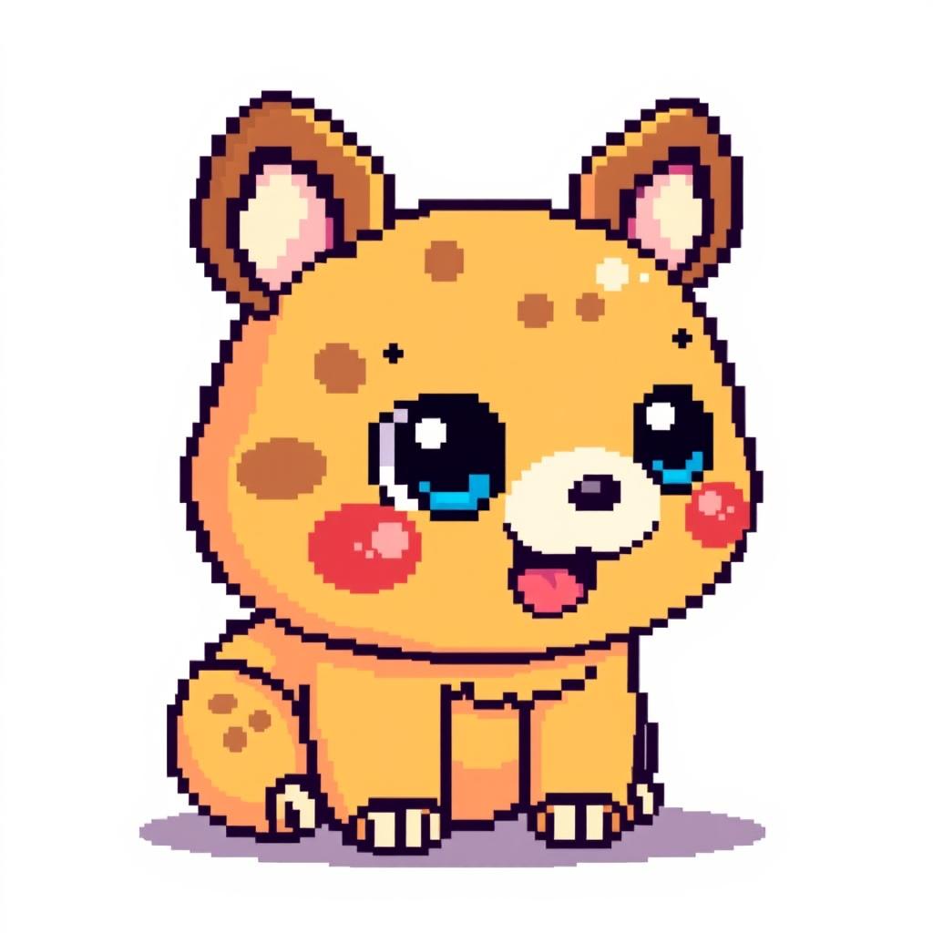 Create pixelated kawaii animals