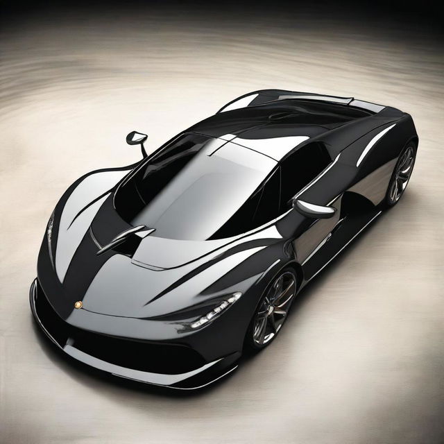 A hypercar 2004 version, painted in black, named Joroz