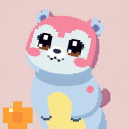 Create pixelated kawaii animals