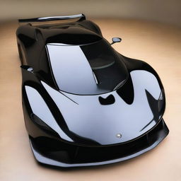 A hypercar from the 2004 version, painted in black, named Joroz