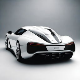 A hypercar from the 2004 version, painted in white, named Joroz