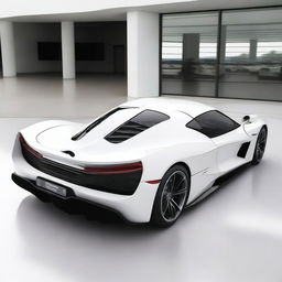 A hypercar from the 2004 version, painted in white, named Joroz