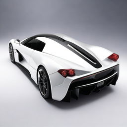 A hypercar from the 2004 version, painted in white, named Joroz