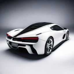 A hypercar from the 2004 version, painted in white, named Joroz