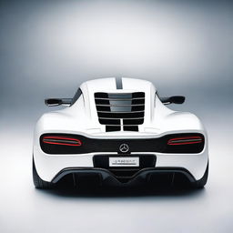 A hypercar from the 2004 version, painted in white, named Joroz