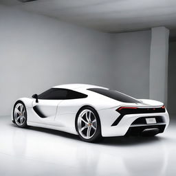 A hypercar from the 2004 version, painted in white, named Joroz