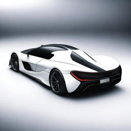 A hypercar from the 2004 version, painted in white, named Joroz