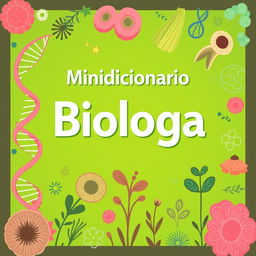 Create an image of a mini-dictionary of biology