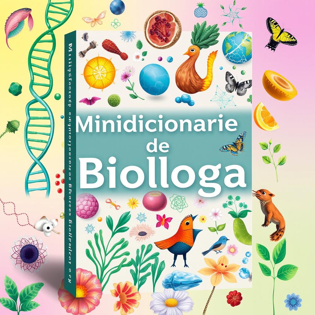 A book cover for 'Minidiccionario de Biología'