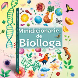 A book cover for 'Minidiccionario de Biología'