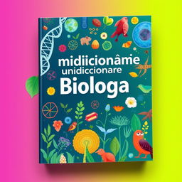 A book cover for 'Minidiccionario de Biología'