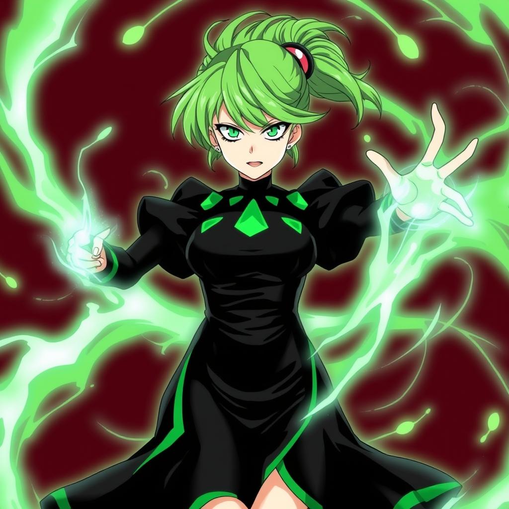 Create an image of Tatsumaki, also known as Tornado of Terror, from the One Punch Man series