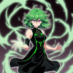 Create an image of Tatsumaki, also known as Tornado of Terror, from the One Punch Man series