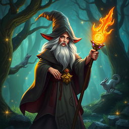 Create an image of a gnome sorceress