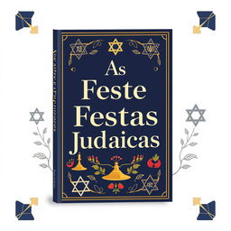 Create a book cover for the title 'As Sete Festas Judaicas'