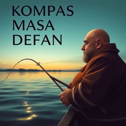 Create a book cover with the main title: 'Kompas Masa Depan' and the subtitle: 'Baik buruknya Kita sekarang akan ditanggung oleh anak cucu dan generasi penerus kita di masa depan