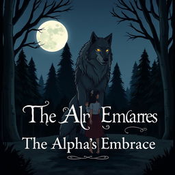 A cartoon-style image titled 'The Alpha's Embrace'